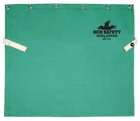 MCR Safety F/R Green Cotton Welding Bib 14" Long