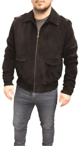 Men's Black Suede Jacket