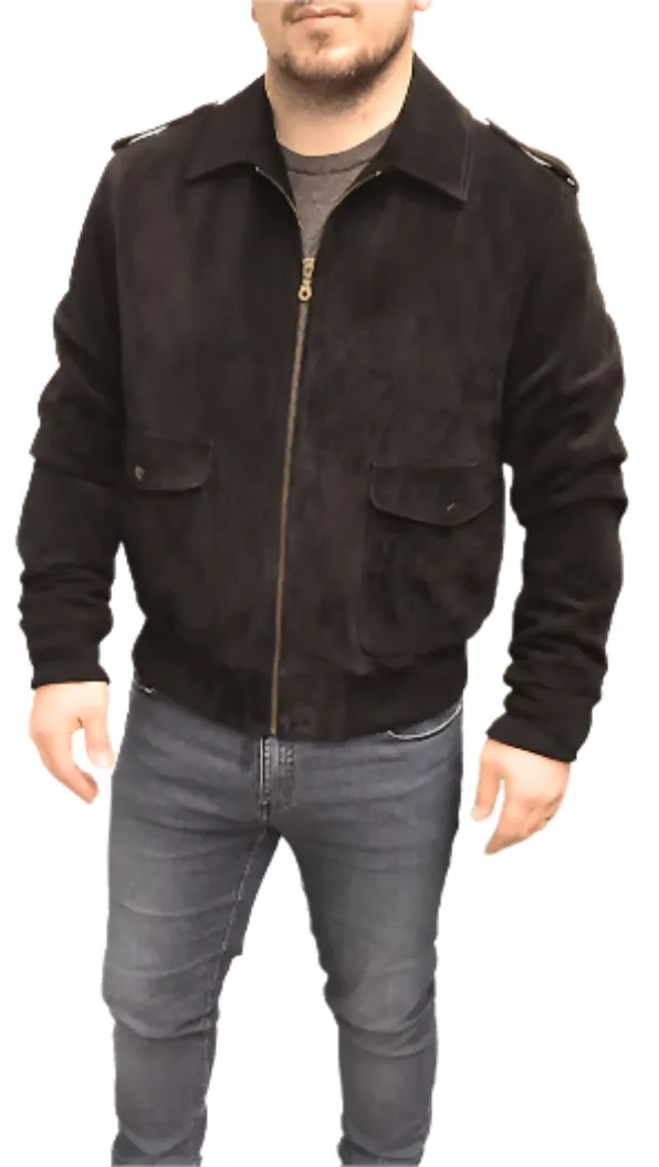 Men's Black Suede Jacket