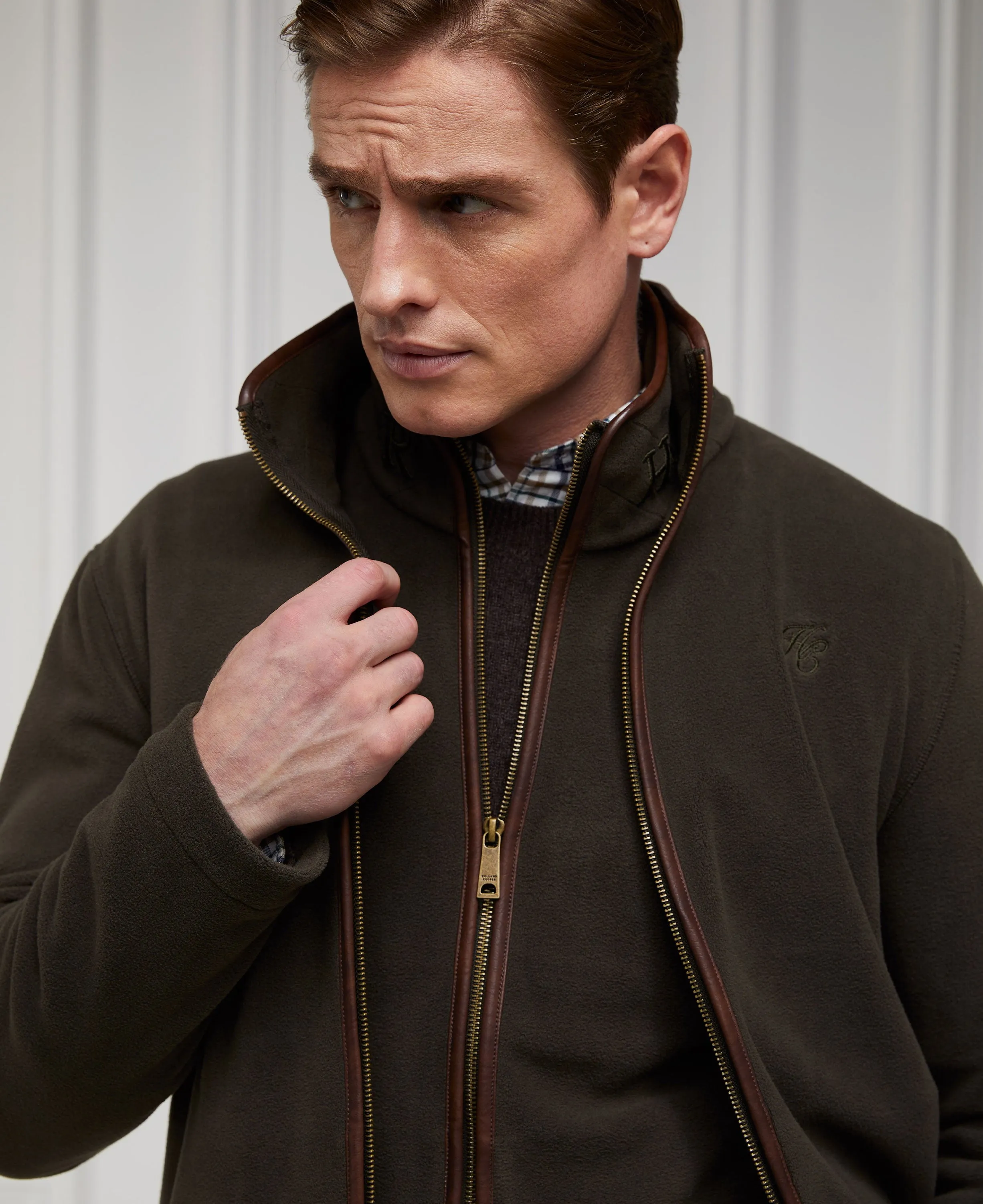Men's Country Fleece Jacket - Khaki