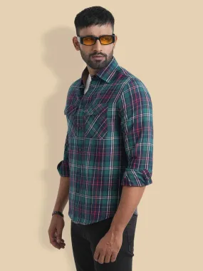 Men's Flannel Check Full Sleeve Shirt