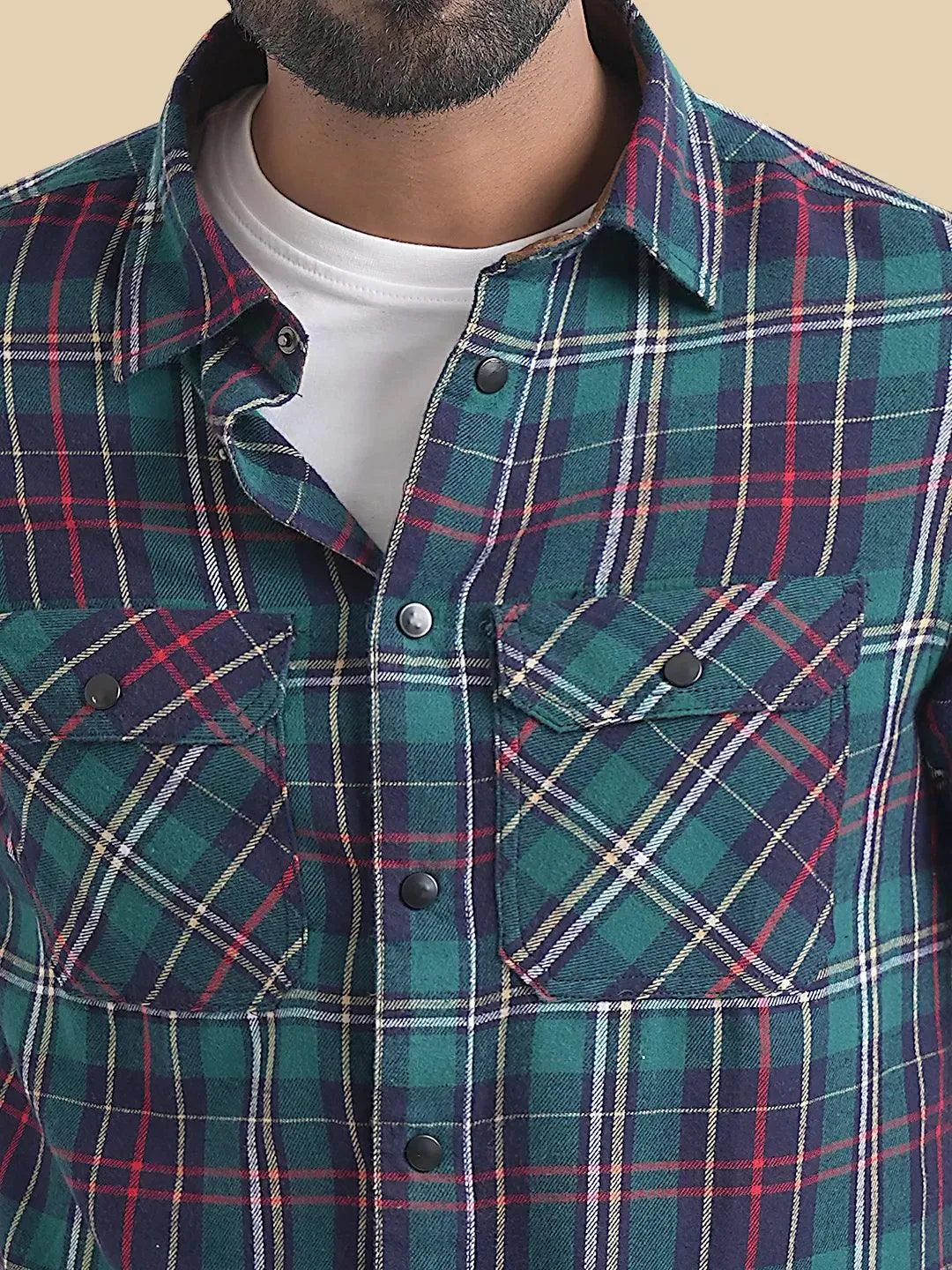 Men's Flannel Check Full Sleeve Shirt