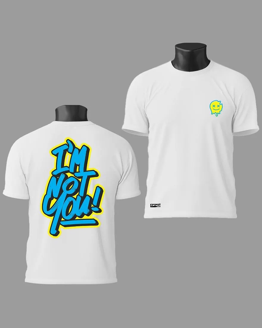 Mens Regular Tshirt Funky Im Not You