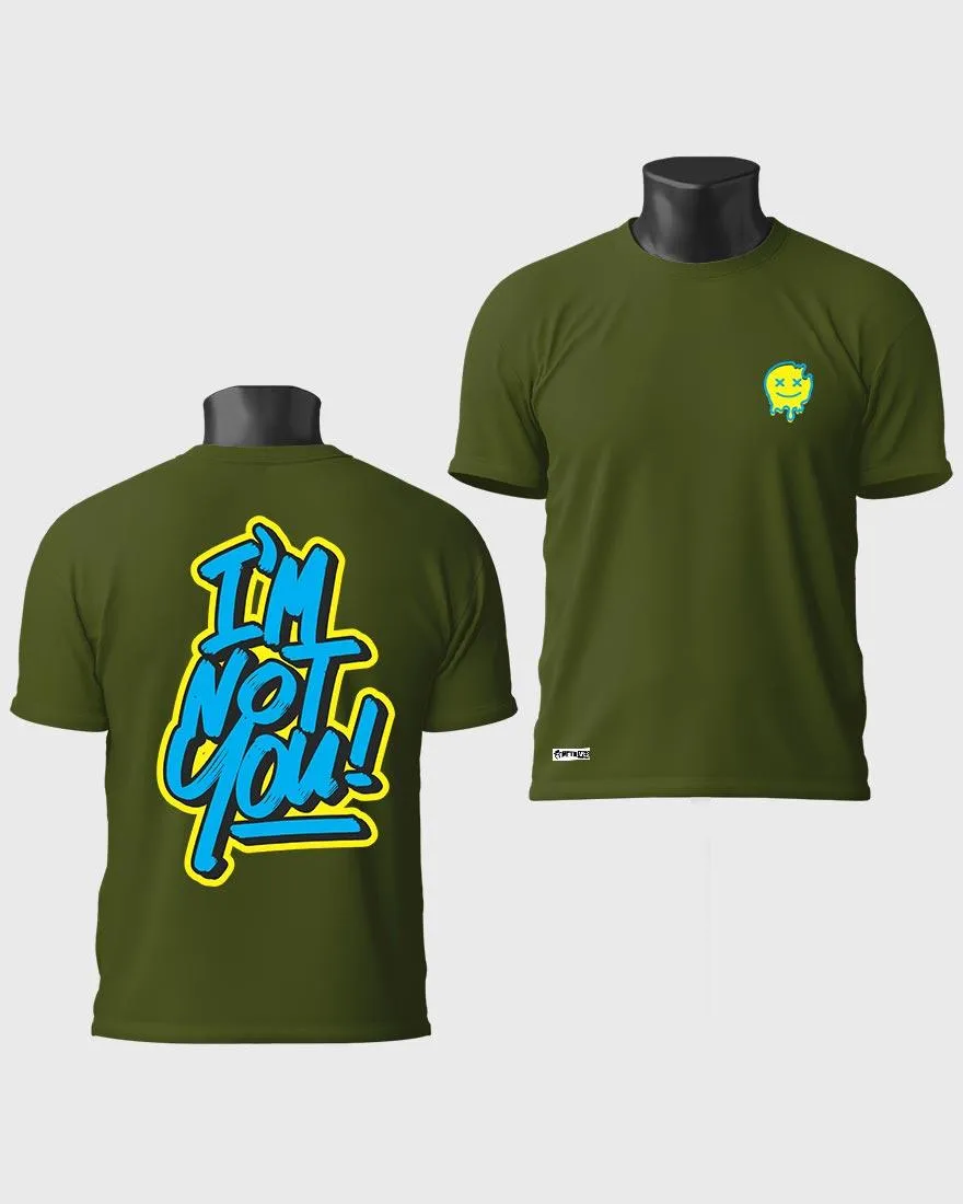 Mens Regular Tshirt Funky Im Not You