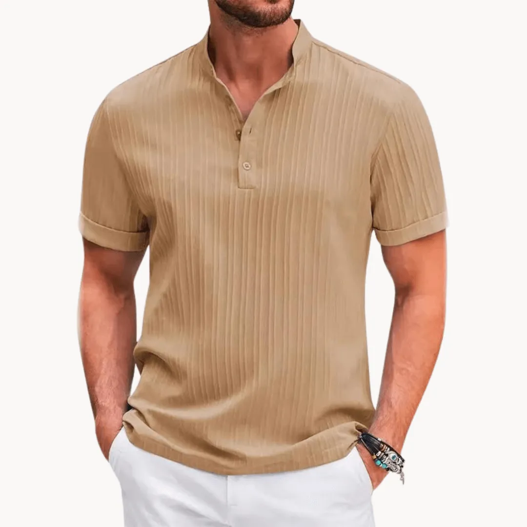 Men's Soft Cotton Henley Shirt