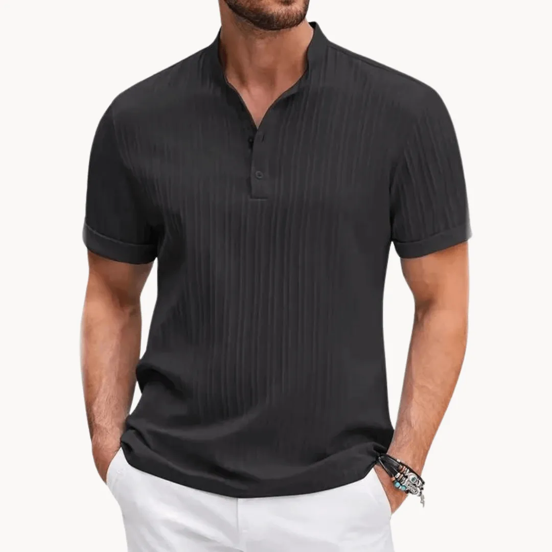 Men's Soft Cotton Henley Shirt