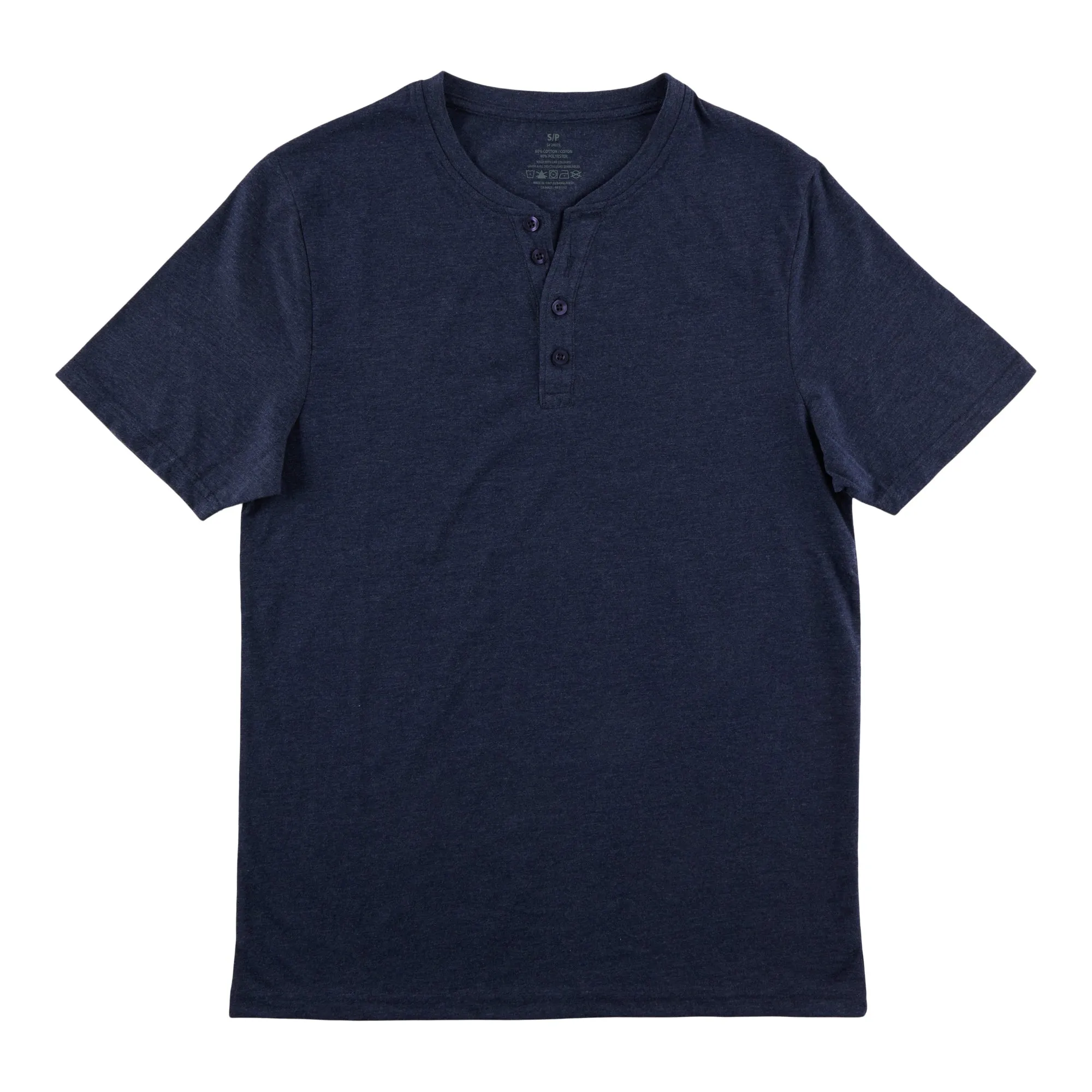 Men's Space Dye Henley T-Shirt