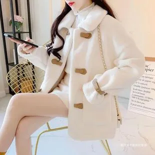 Mink Hair Fur And Leather Overcoat Women