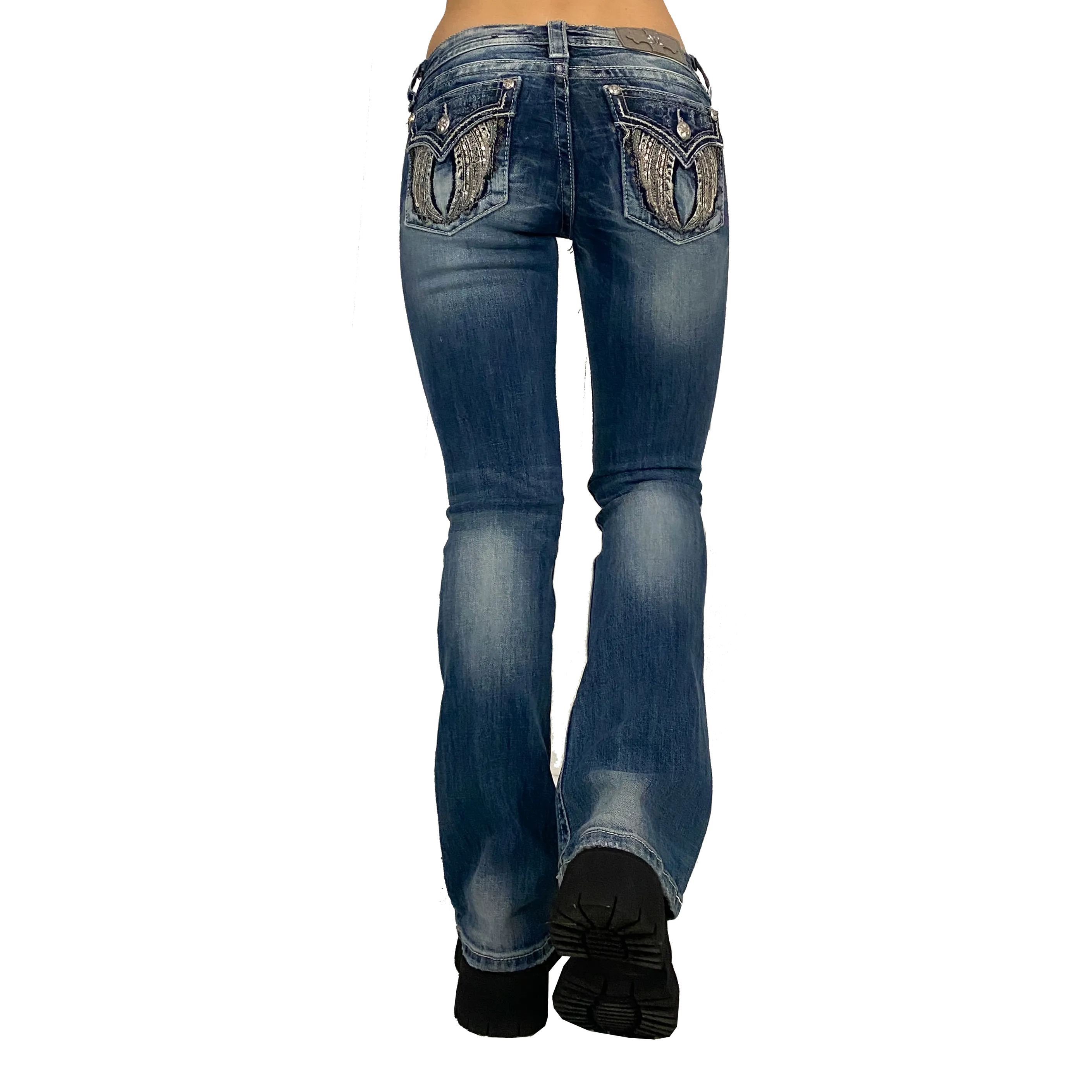 Miss Me Low Rise Jeans (XS)