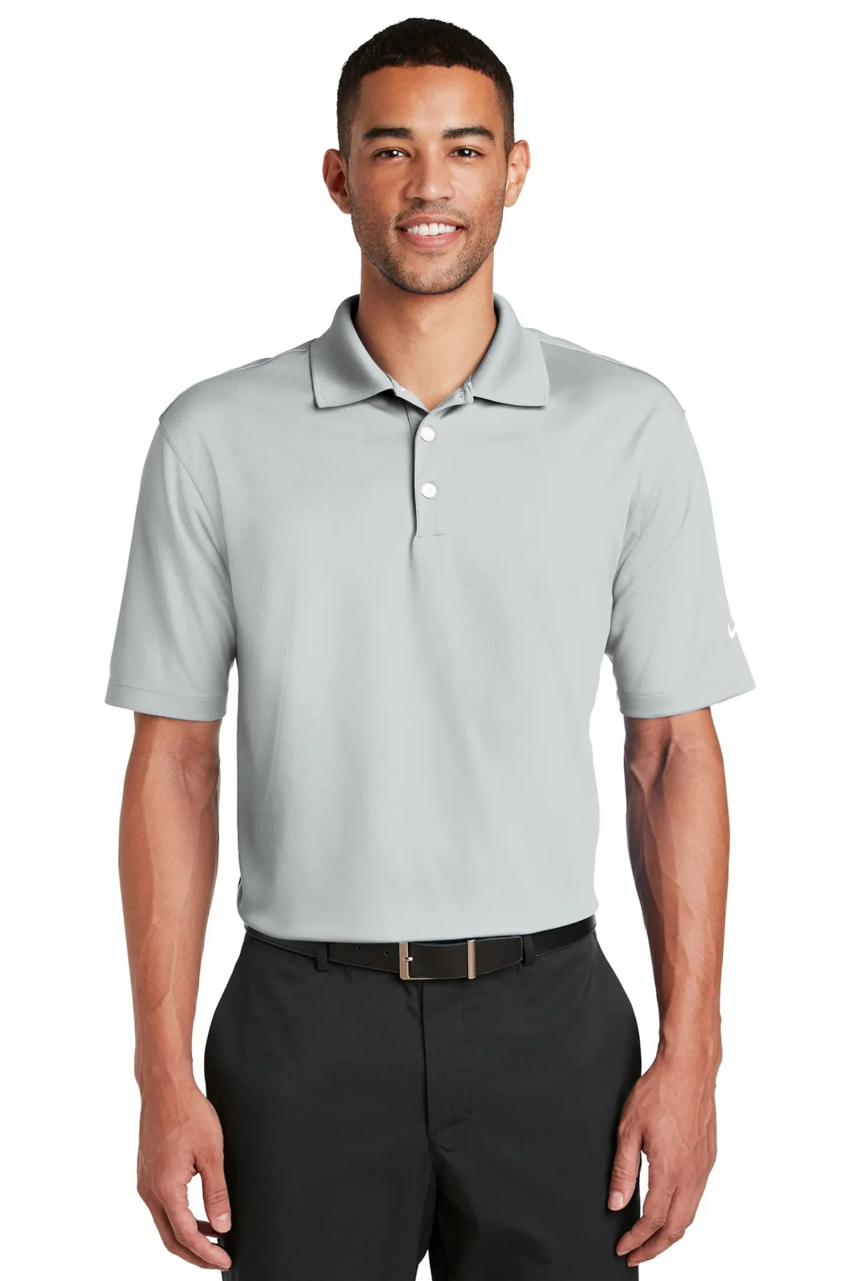 Nike Dri-FIT Micro Pique Polo / Wolf Grey / Cape Henry Strength & Conditioning
