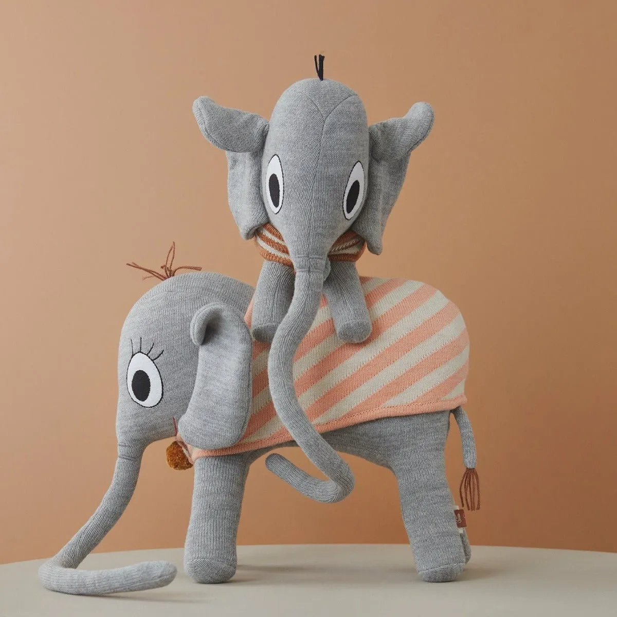 Peluche Éléphant Ramboline - Gris