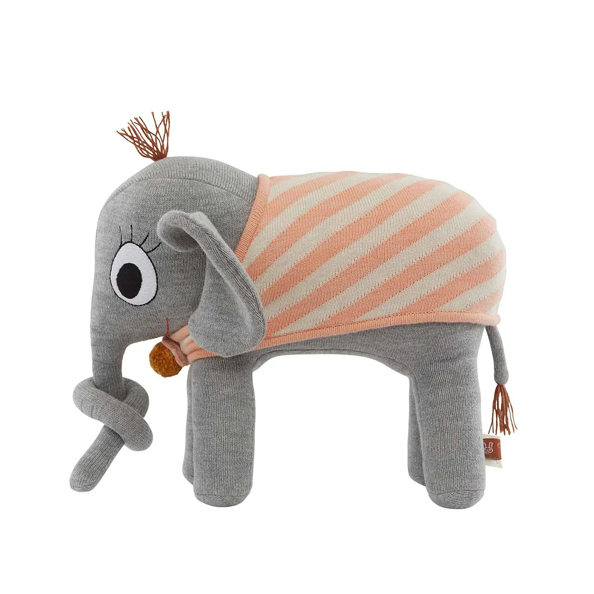 Peluche Éléphant Ramboline - Gris