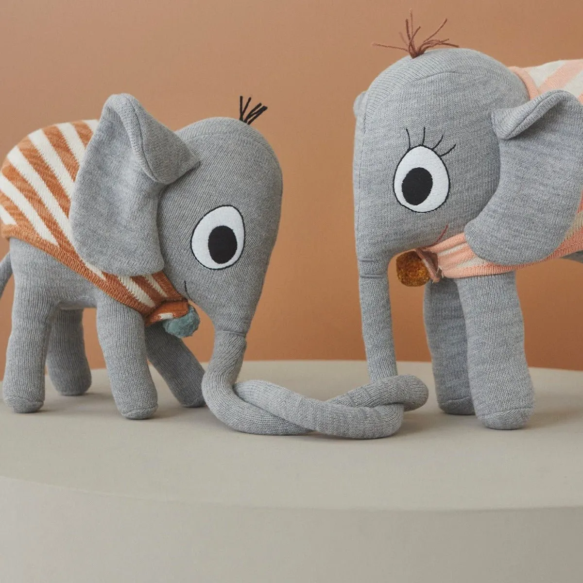 Peluche Éléphant Ramboline - Gris