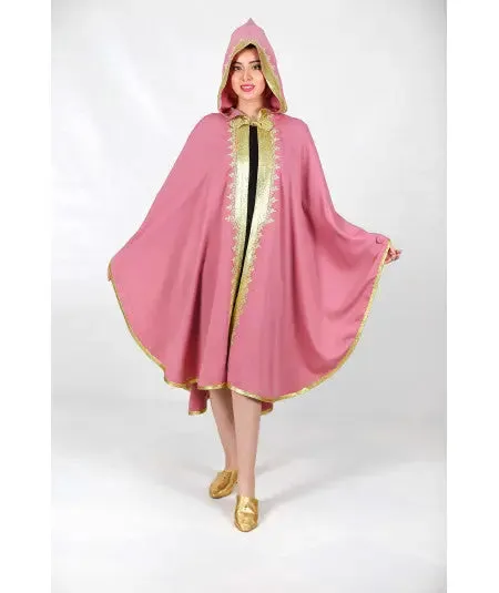 Pink cape with sfifa in gold