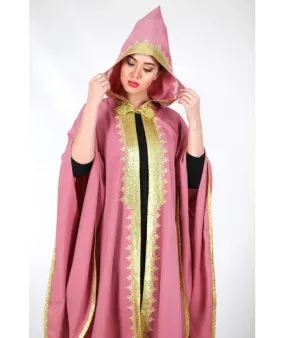 Pink cape with sfifa in gold