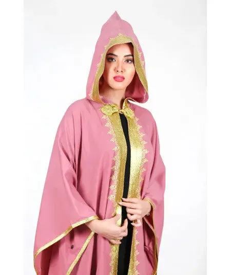 Pink cape with sfifa in gold