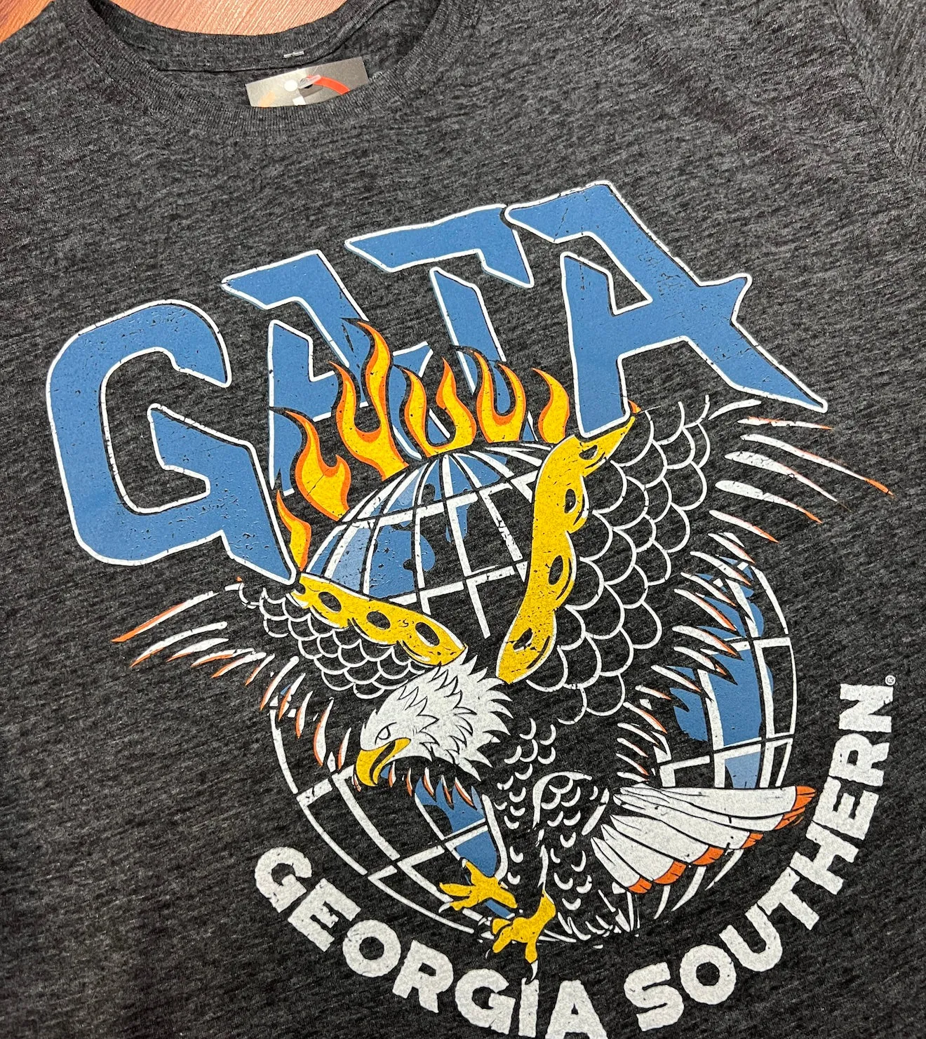 Rock N Roll GATA Eagle World Tour - Black Triblend Tee