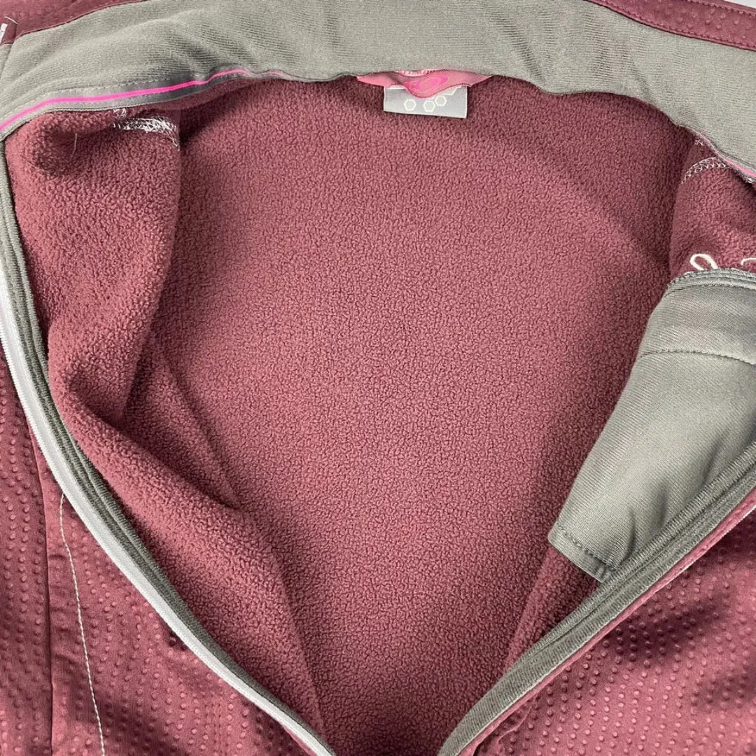 SALOMON FLEECE JACKET-MAROON-S
