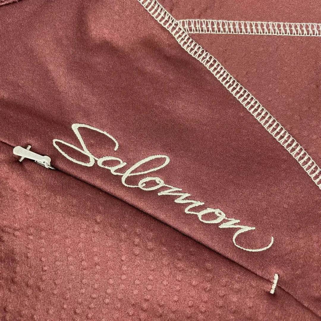 SALOMON FLEECE JACKET-MAROON-S