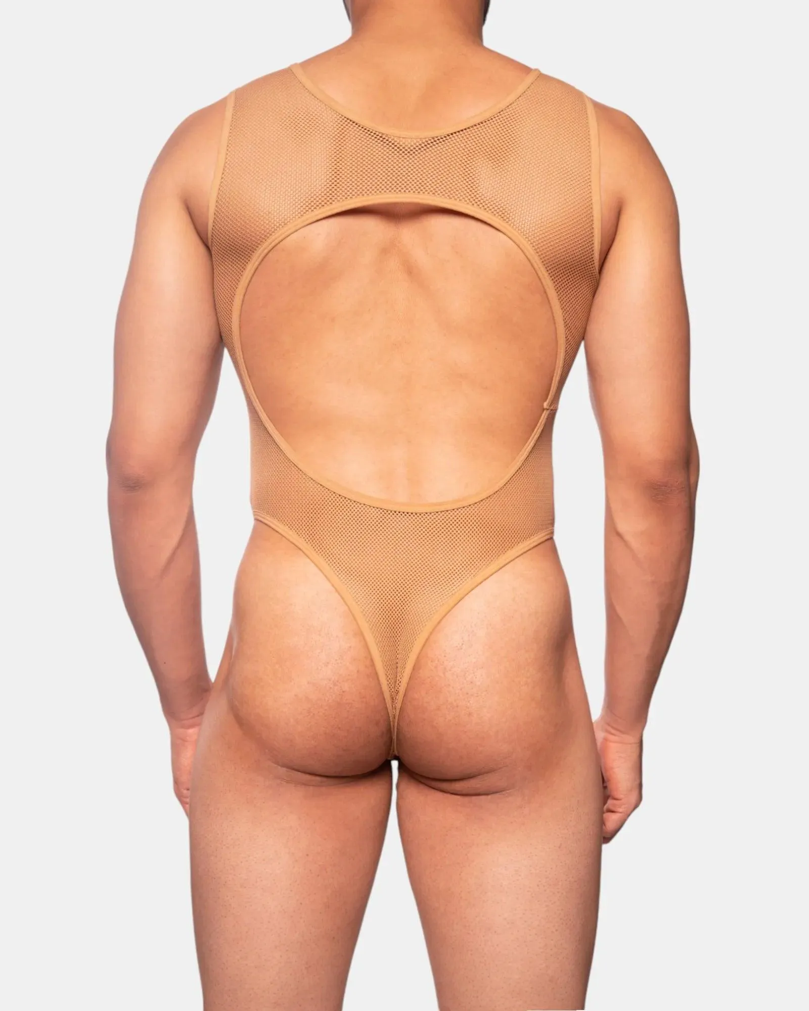 Show Your Abs Bodysuit | Tan