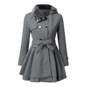SIENNA | CHIC TRENCH COAT WITH VEGAN FUR