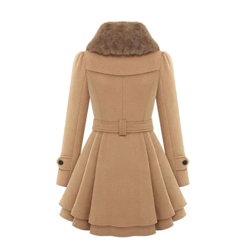 SIENNA | CHIC TRENCH COAT WITH VEGAN FUR