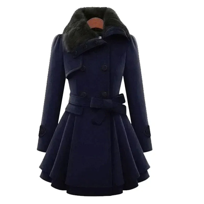 SIENNA | CHIC TRENCH COAT WITH VEGAN FUR