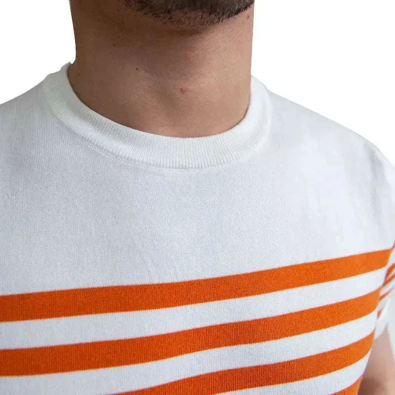 Spring knitted round neck t-shirt