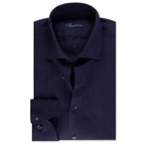 Stenstroms Navy Linen Shirt