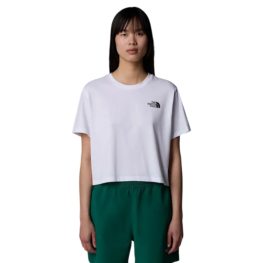 The North Face maglietta manica corta da donna Simple Dome Slim NF0A87U4FN4 bianco