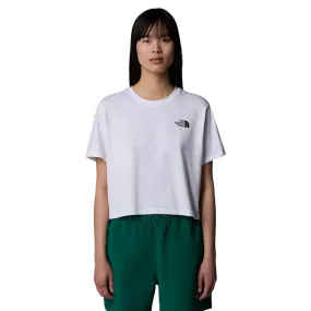 The North Face maglietta manica corta da donna Simple Dome Slim NF0A87U4FN4 bianco