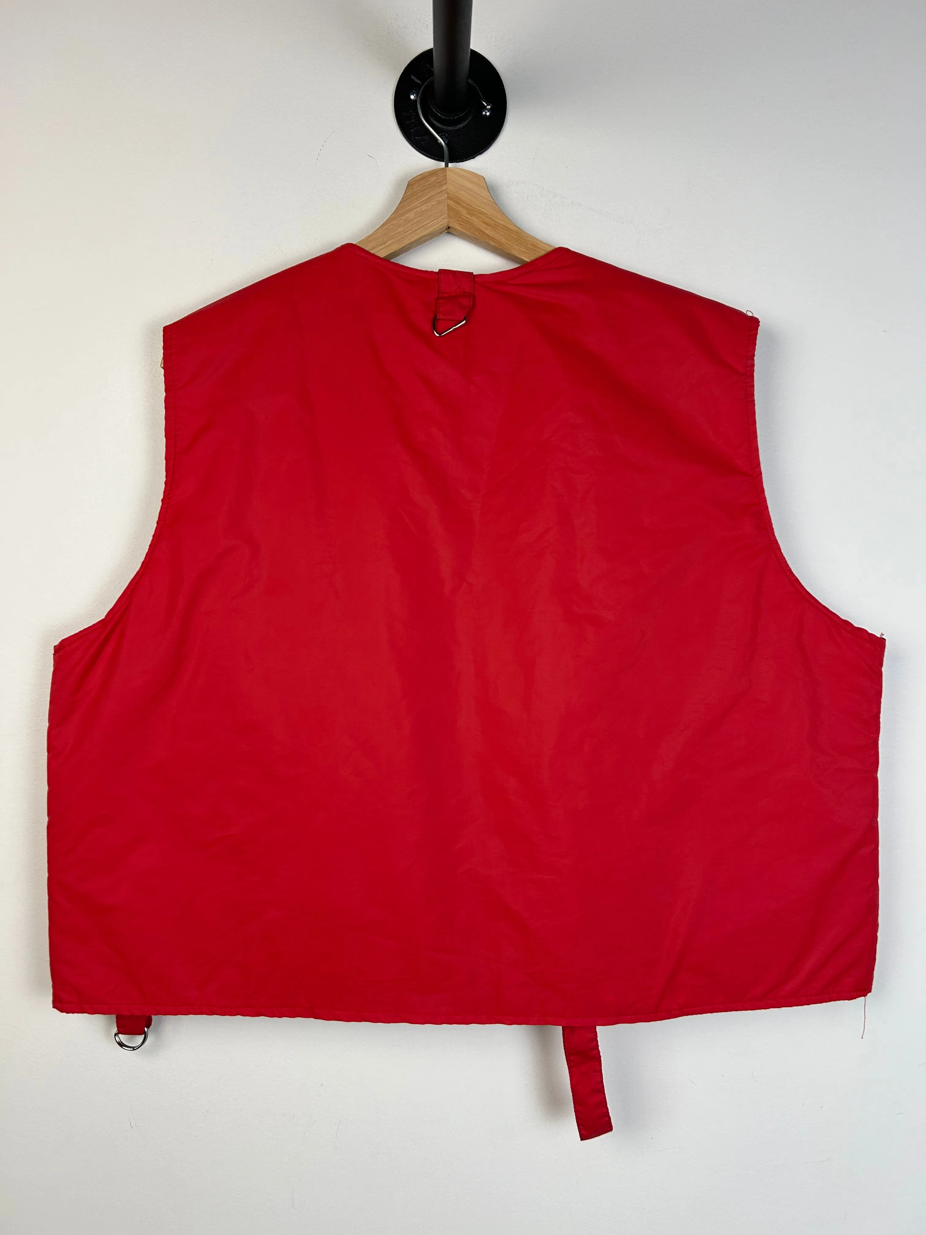 Vintage 80's Budweiser Red Fishing Vest