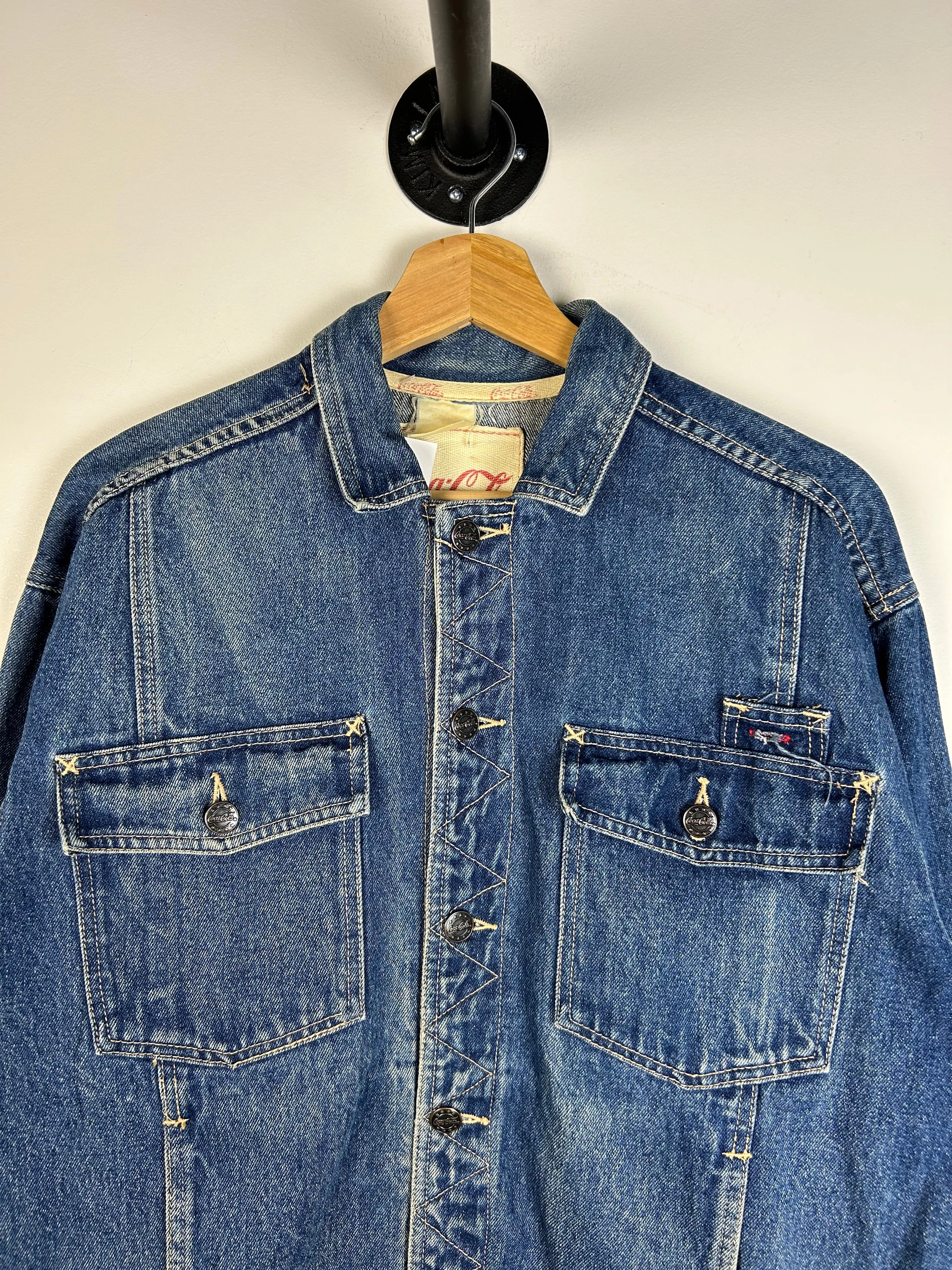 Vintage 90's Coca Cola Blue Denim Jacket