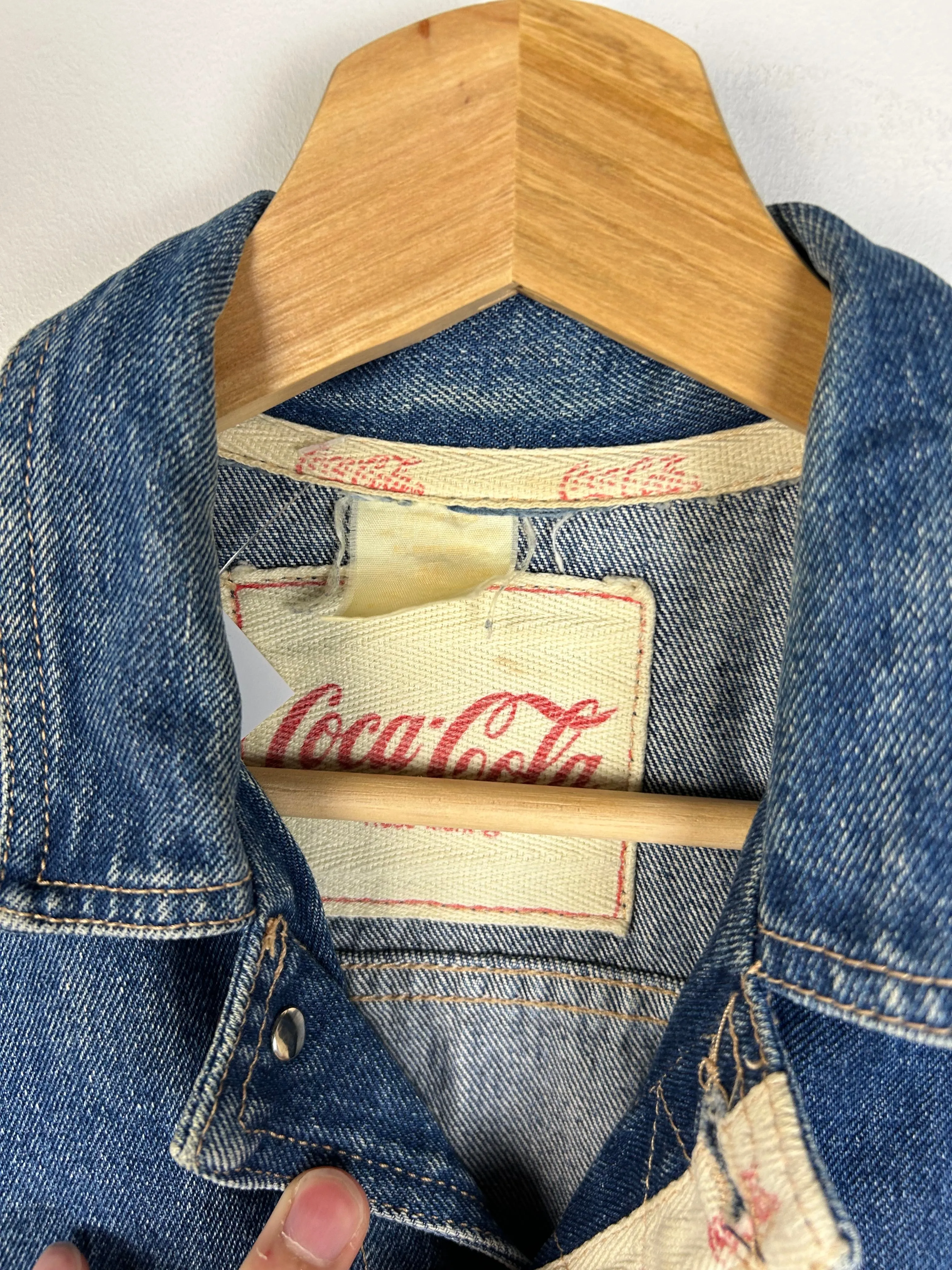 Vintage 90's Coca Cola Blue Denim Jacket