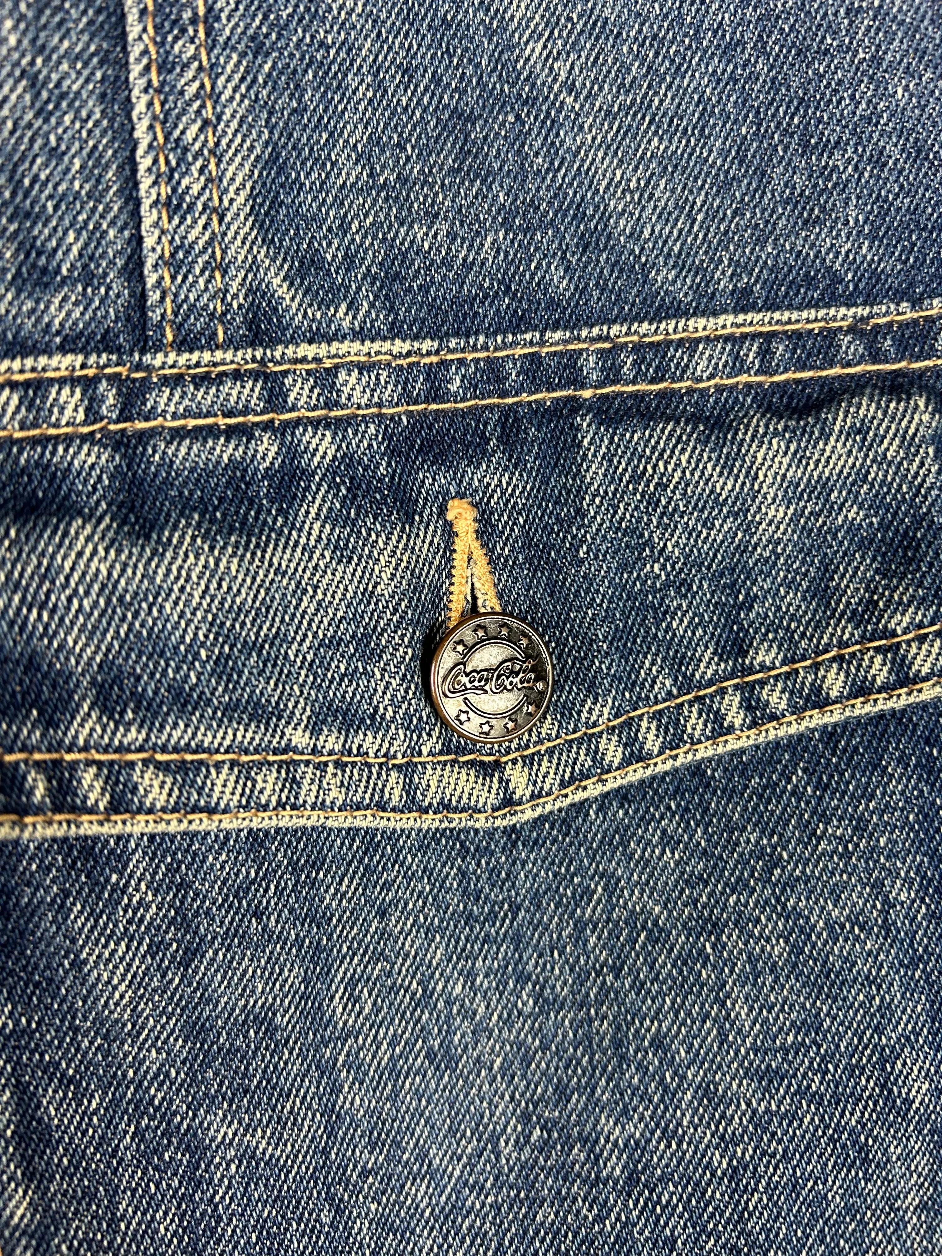 Vintage 90's Coca Cola Blue Denim Jacket