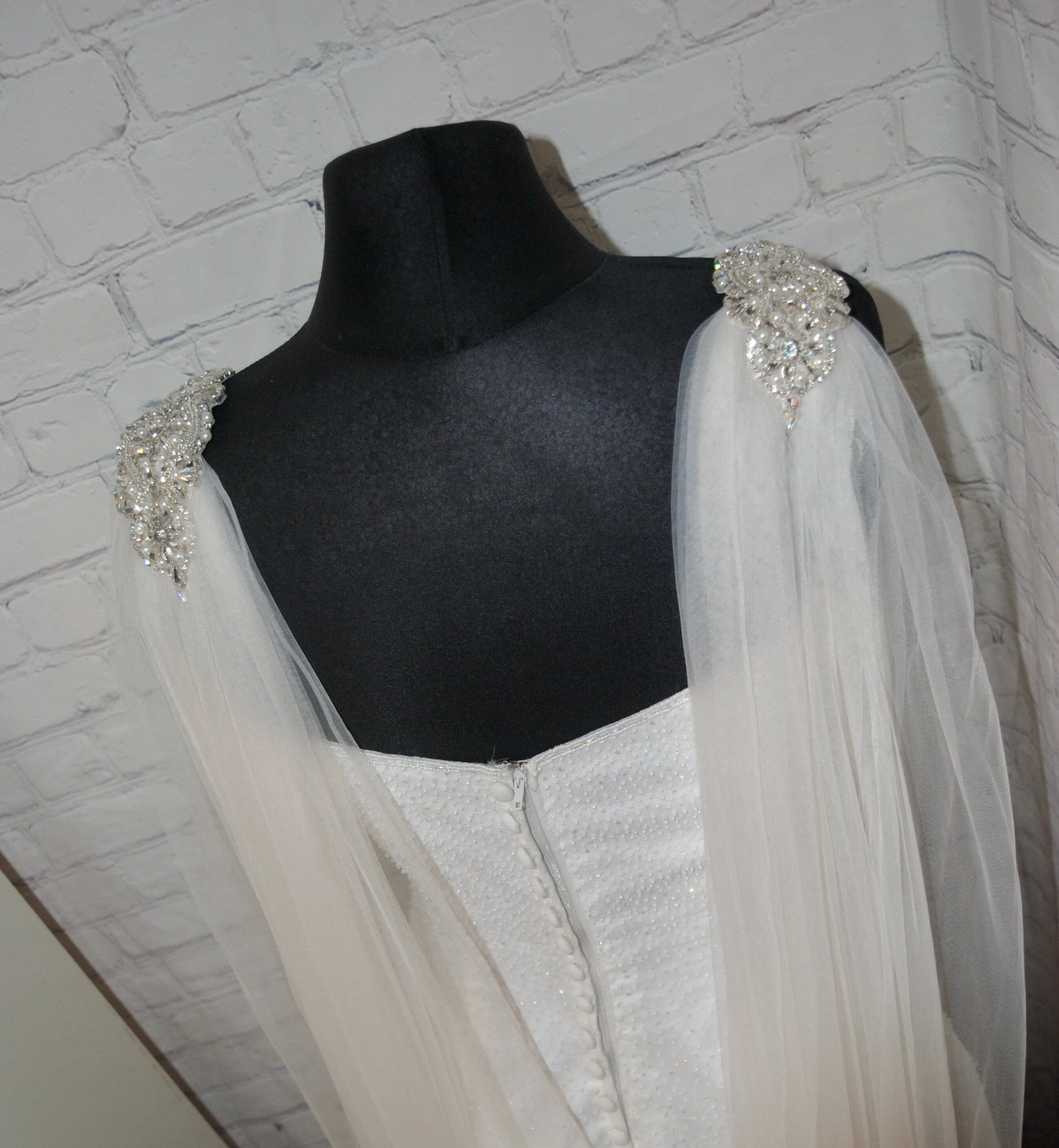 Wedding Cape -  Sparkle Glitter Fabric or Plain Tulle - Other Colours