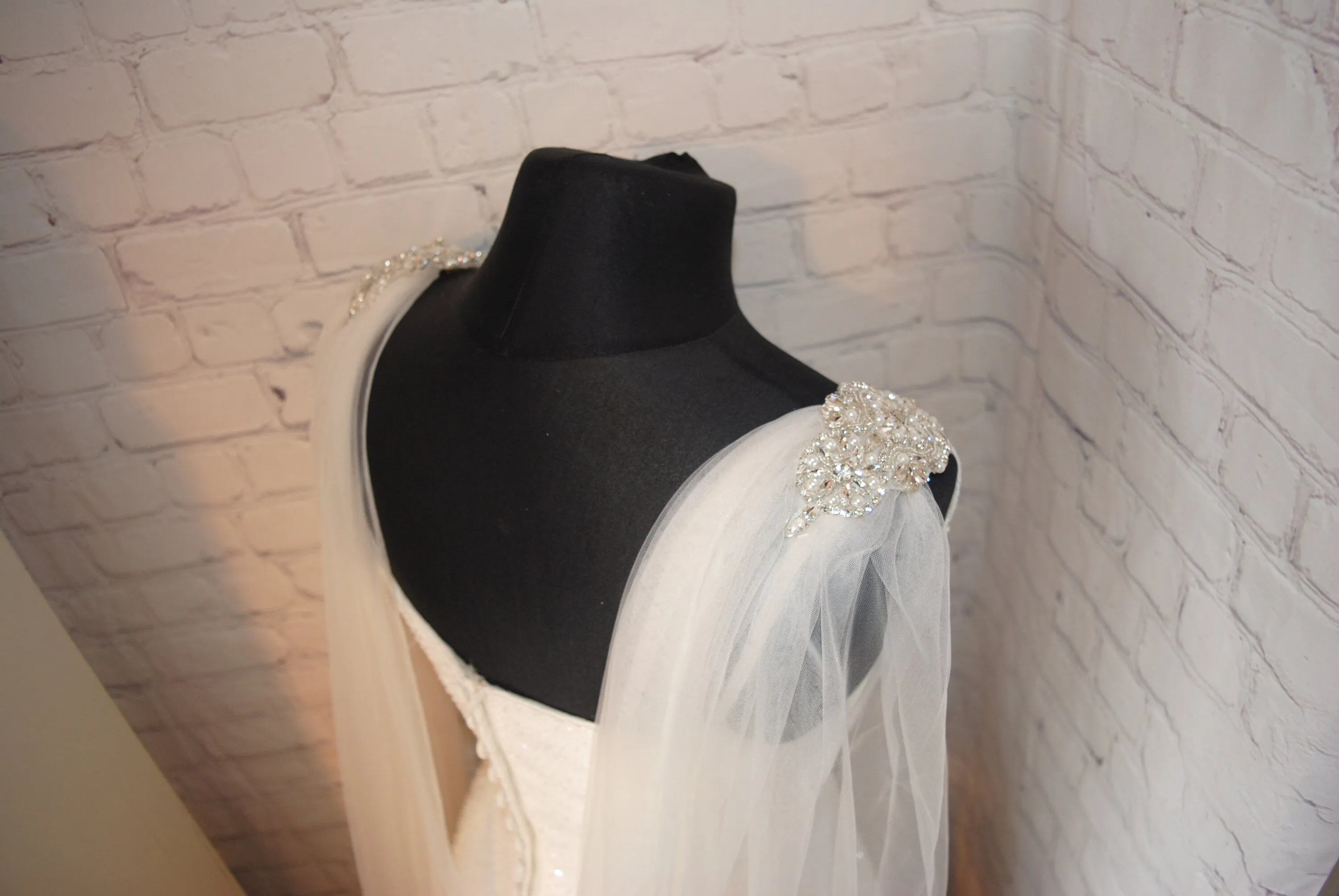 Wedding Cape -  Sparkle Glitter Fabric or Plain Tulle - Other Colours