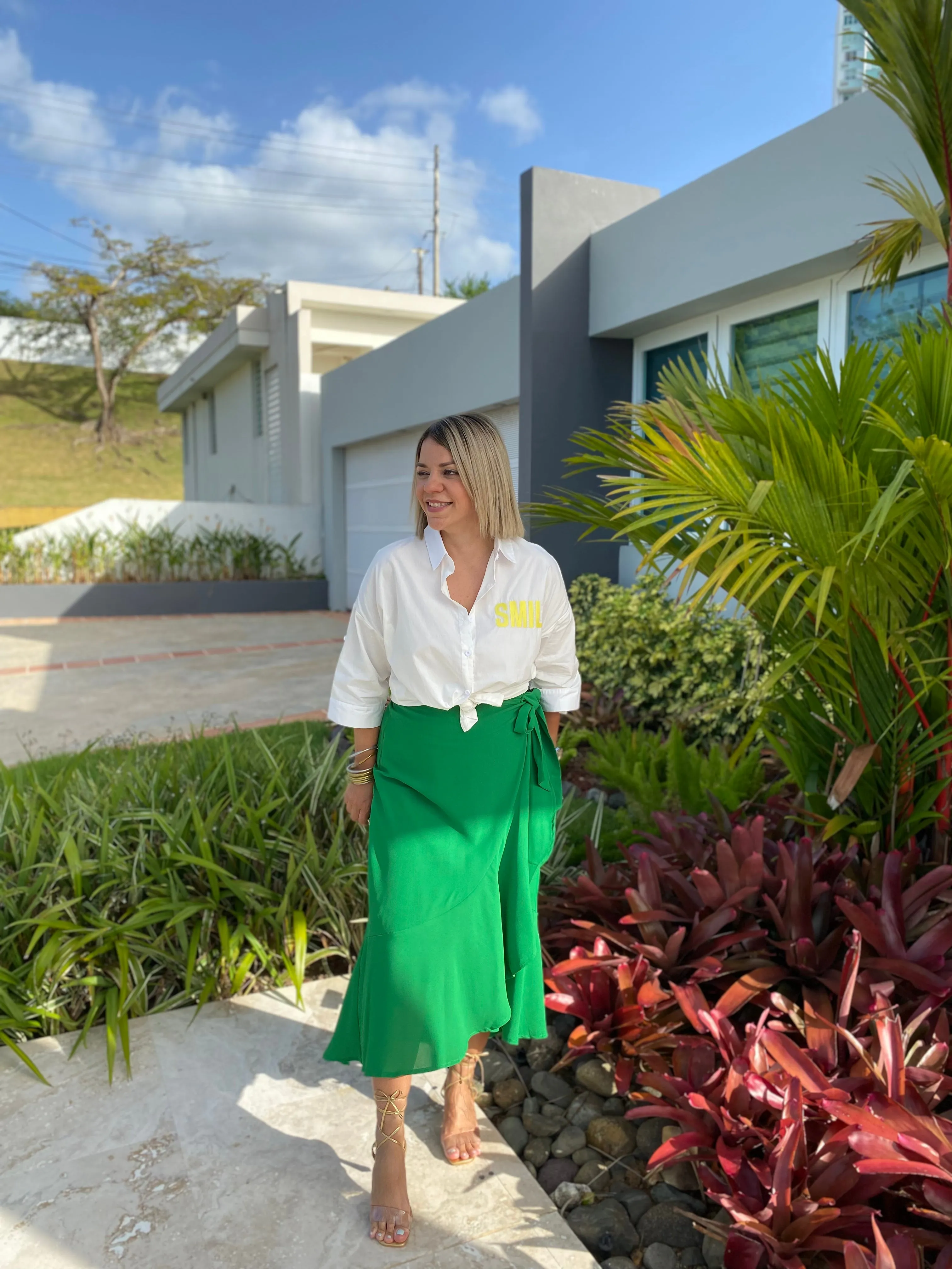 Wrap Midi Skirt