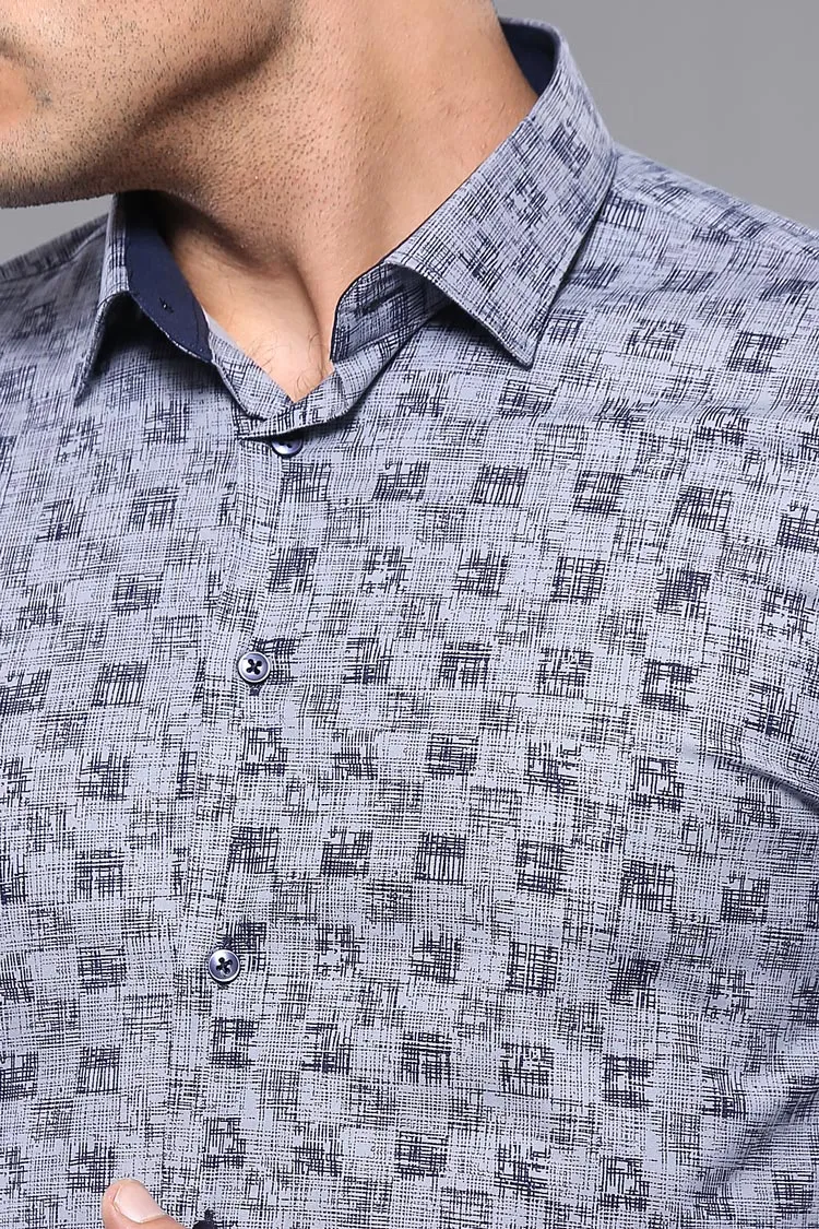 WSS Patterned Long Sleeve Shirt  - Singen