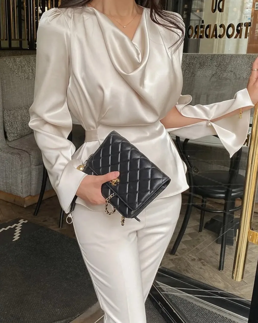 Zoe Drape Blouse