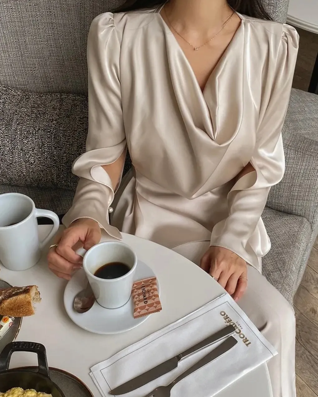 Zoe Drape Blouse