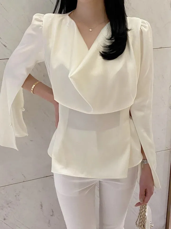 Zoe Drape Blouse