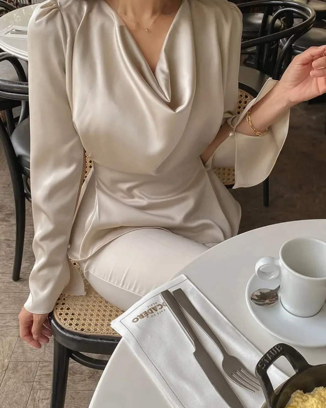 Zoe Drape Blouse