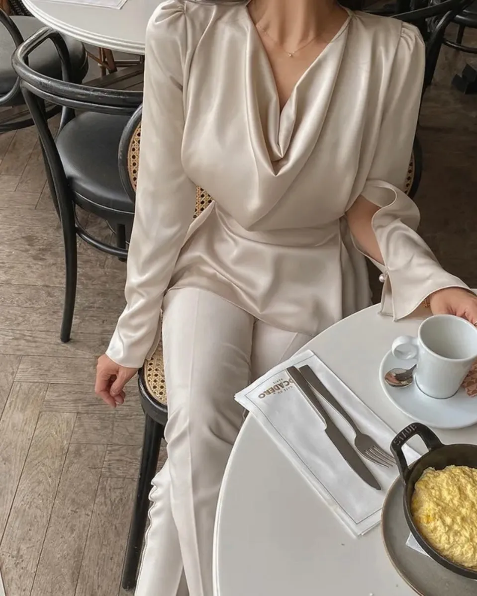 Zoe Drape Blouse